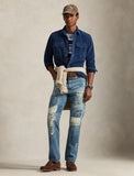 Polo Ralph Lauren Heritage Straight Distressed Jean, Blue