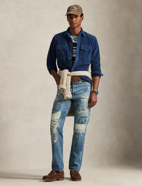 Polo Ralph Lauren Heritage Straight Distressed Jean, Blue