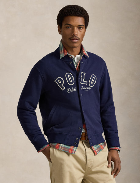 Polo Ralph Lauren RL Fleece Western-Logo Jacket, Navy