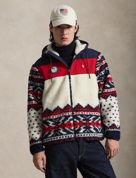 Polo Ralph Lauren Team USA Hybrid Full-Zip Hoodie, Multi
