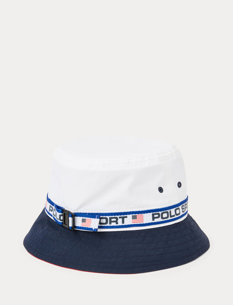 Polo Ralph Lauren Polo Sport Freestyle Nylon Bucket Cap, White