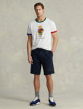Polo Ralph Lauren Custom Slim Fit Polo Bear Jersey T-Shirt, White