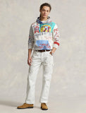 Polo Ralph Lauren Patchwork Hoodie, Deckwash White
