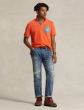 Polo Ralph Lauren Denim Pocket Dry All Short Sleeve Classic Fit Polo, Orange