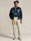 Polo Ralph Lauren Varsity-Inspired Satin Jacket, Aviator Navy