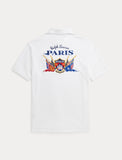 Polo Ralph Lauren Classic Fit Embroidered Mesh Polo Shirt, White