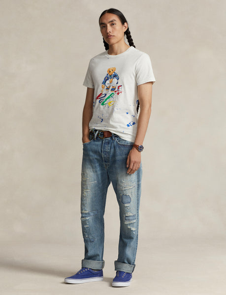 Polo Ralph Lauren Custom Slim Fit Polo Bear Jersey T-Shirt, Nevis Paint