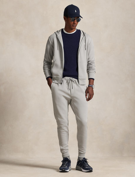 Polo Ralph Lauren Double-Knit Full-Zip Hoodie, Grey