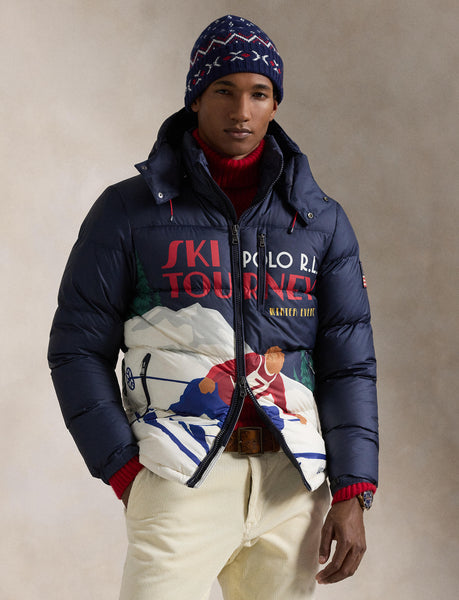 Polo Ralph Lauren The Gorham Skier-Print Down Jacket, Multi