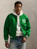 Polo Ralph Lauren Yankees Satin Jacket, Athletic Green
