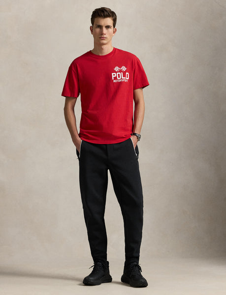 Polo Ralph Lauren Classic Fit Slub Jersey Graphic T-Shirt, Red