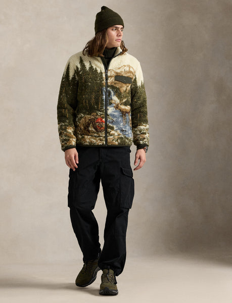 Polo Ralph Lauren Pile Fleece Graphic Jacket, Multi