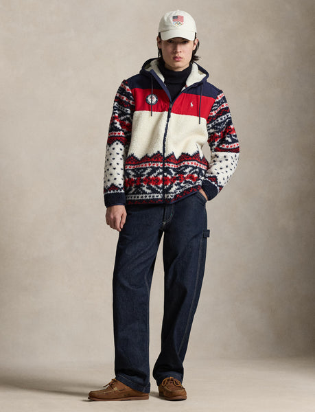 Polo Ralph Lauren Team USA Hybrid Full-Zip Hoodie, Multi