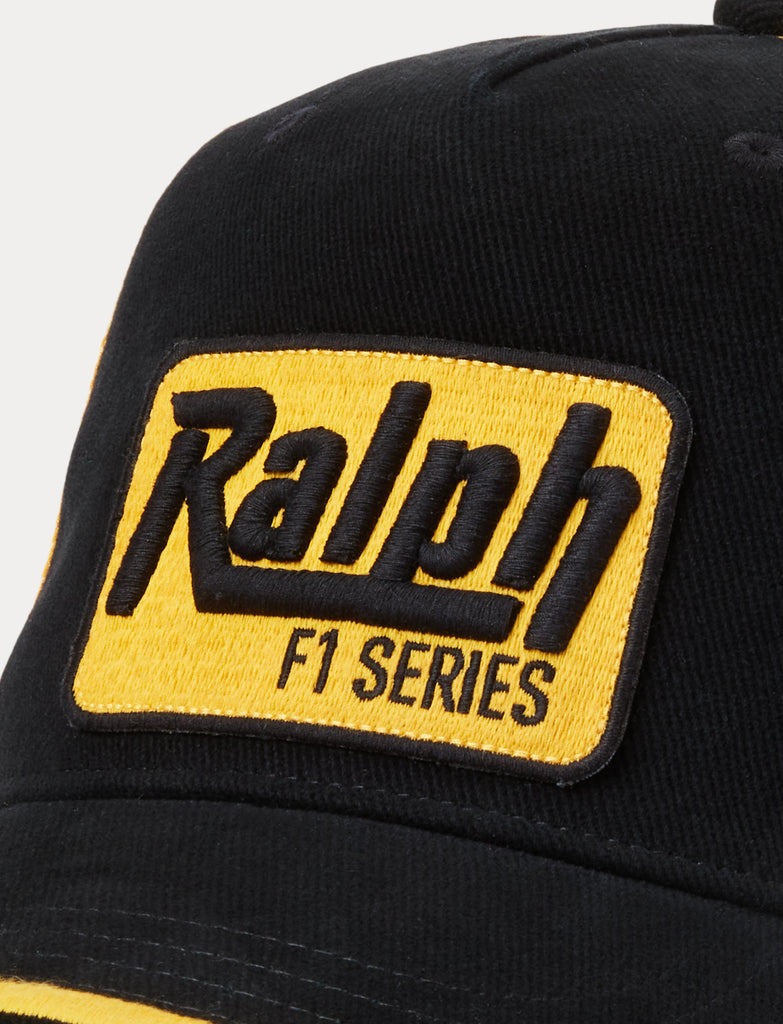 JG Infinite Bitcoin Racing Team Trucker Cap - Black Crypto Snapback Hat - One Size Fits Most