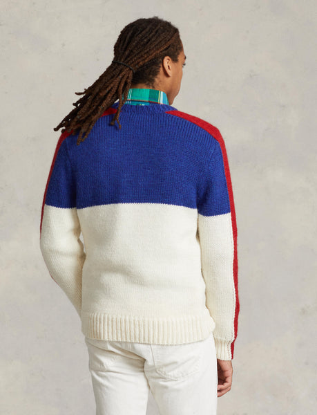 Polo Ralph Lauren Ski 92 Wool Sweater, White Multi