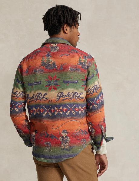 Polo Ralph Lauren Custom Fit Polo Bear Flannel Workshirt, Multi – OZNICO