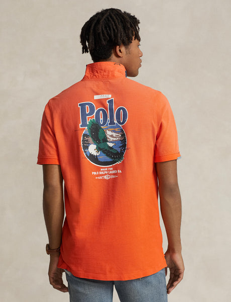 Polo Ralph Lauren Denim Pocket Dry All Short Sleeve Classic Fit Polo, Orange
