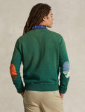 Polo Ralph Lauren Patchwork Fleece Sweatshirt, Green