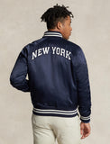 Polo Ralph Lauren Varsity-Inspired Satin Jacket, Aviator Navy