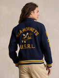 Polo Ralph Lauren Reversible Twill-Satin Jacket, Navy