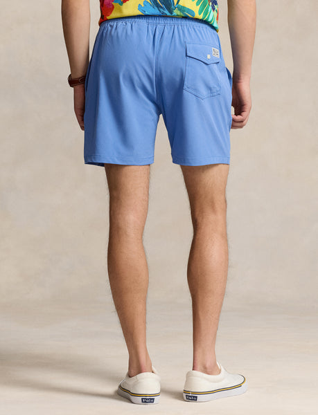 Polo Ralph Lauren 5.75-Inch Traveler Polo Bear Swim Trunk, New England Blue