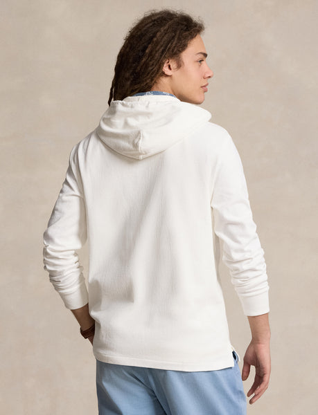 Polo Ralph Lauren Polo Bear Jersey Rugby Hoodie, White