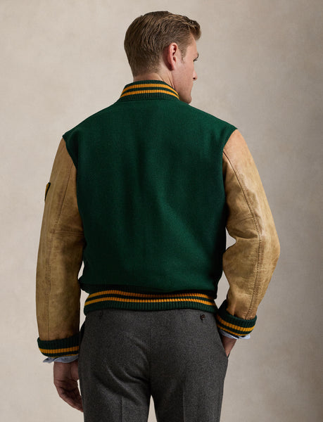 Polo Ralph Lauren Letterman Jacket, Green