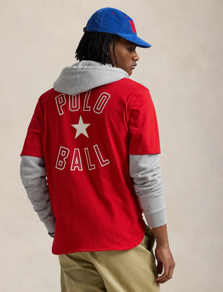 Polo Ralph Lauren Polo Ball Hooded Jersey, Red