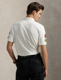 Polo Ralph Lauren Classic Fit Mesh Graphic Polo Shirt, White