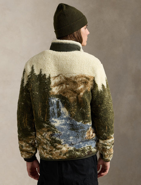 Polo Ralph Lauren Pile Fleece Graphic Jacket, Multi