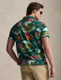 Polo Ralph Lauren Standard Fit Tropical Jersey Polo Shirt, Green
