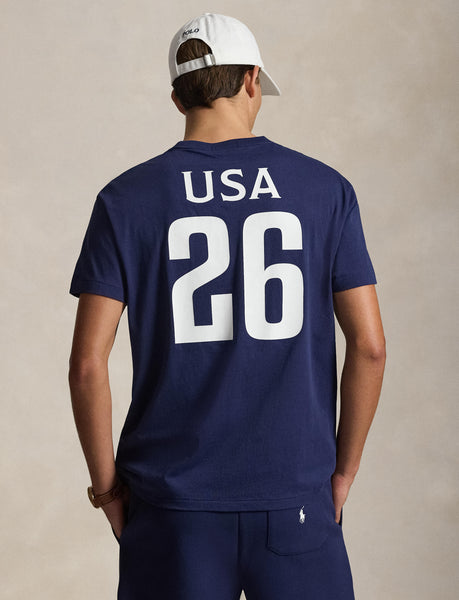 Polo Ralph Lauren Classic Fit USA T-Shirt, Navy