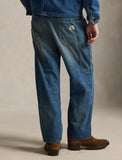 Polo Ralph Lauren Classic Fit Distressed Workwear Jean, Blue