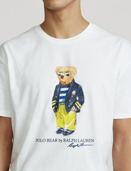 Polo Ralph Lauren Classic Fit Polo Bear Jersey T-Shirt, White