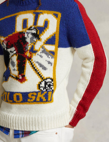 Polo Ralph Lauren Ski 92 Wool Sweater, White Multi