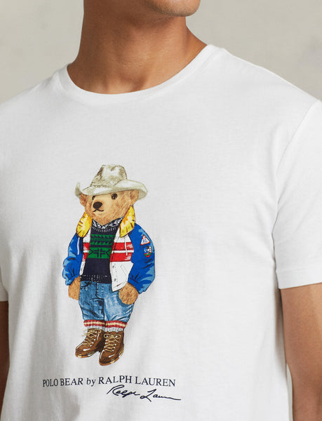 Polo Ralph Lauren Cowboy Bear T-Shirt, White