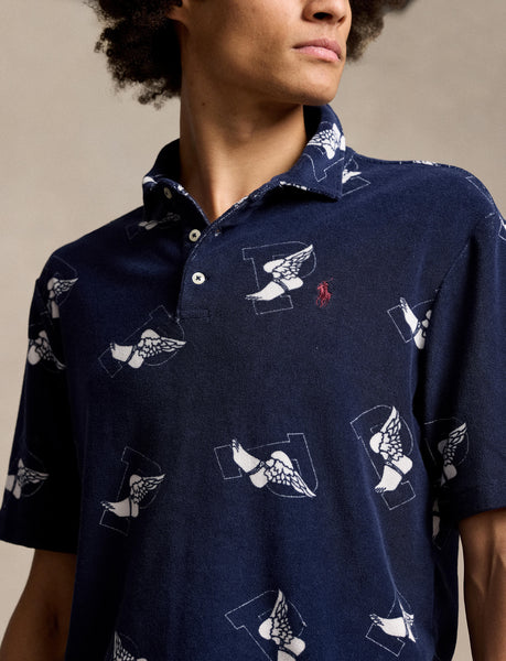 Polo Ralph Lauren Classic Fit P-Wing Terry Polo Shirt, Navy