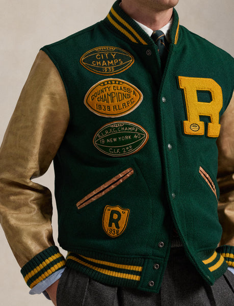Polo Ralph Lauren Letterman Jacket, Green