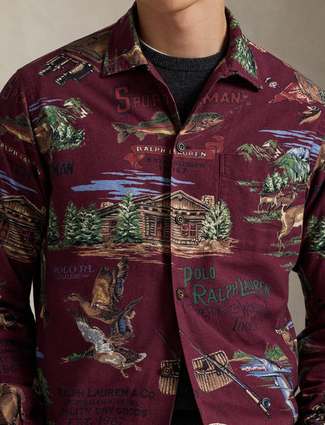 Polo Ralph Lauren Classic Fit Polo Sportsman Camp Shirt, Multi