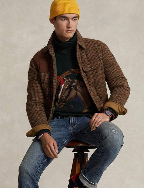 Polo Ralph Lauren Horsehead Cotton Turtleneck Sweater, Green
