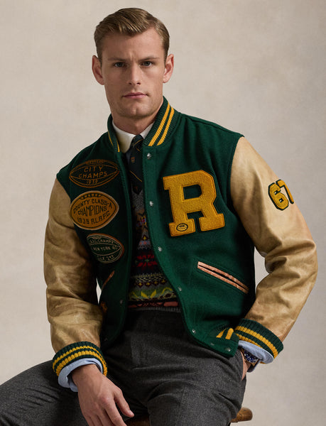 Polo Ralph Lauren Letterman Jacket, Green