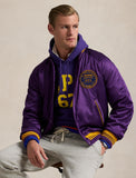 Polo Ralph Lauren Satin Varsity-Inspired Jacket , Purple