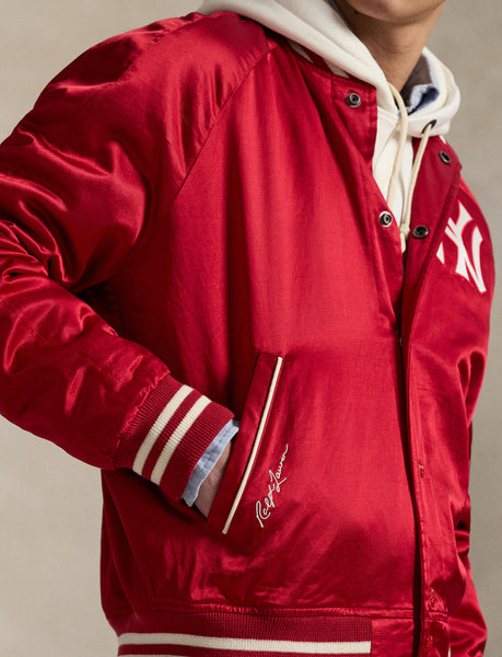 Polo Ralph Lauren Yankees Satin Jacket, Red