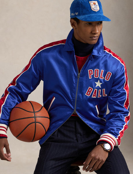 Polo Ralph Lauren Polo Ball Satin Jacket, Royal