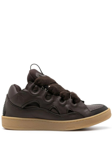 LANVIN CURB SNEAKERS, EBONY