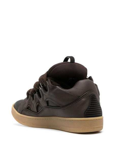 LANVIN CURB SNEAKERS, EBONY