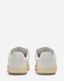 LANVIN SUEDE LITE CURB LOW TOP SNEAKER, WHITE