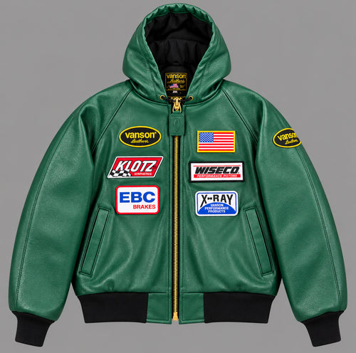 VANSON HOODED TJP TEAM JACKET, GREEN