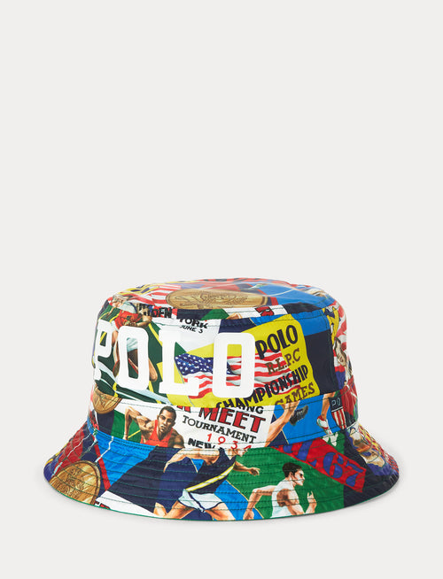 POLO RALPH LAUREN Twill Chariots Of Fire Bucket Hat, Multi