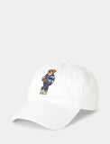 POLO RALPH LAUREN Polo Bear Cotton Chino Cap, White